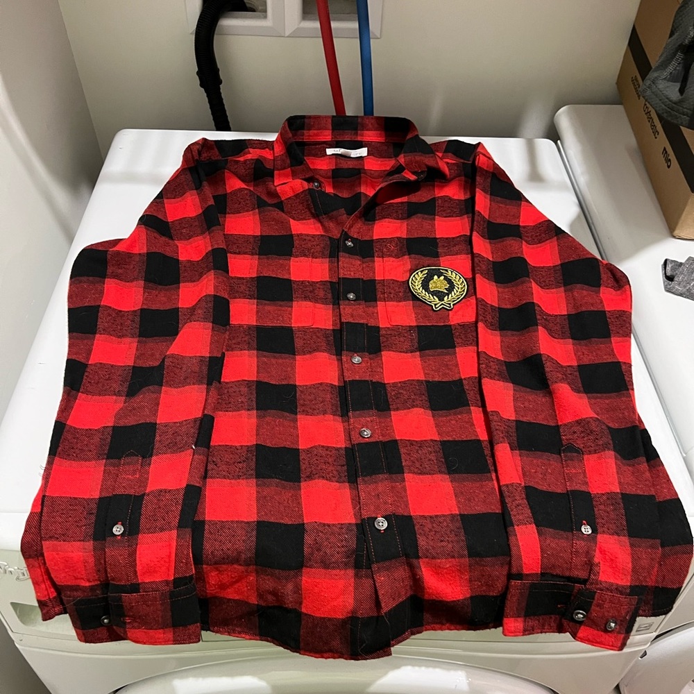 Laboratory from the bay lumberjack style dress shirt sz XL